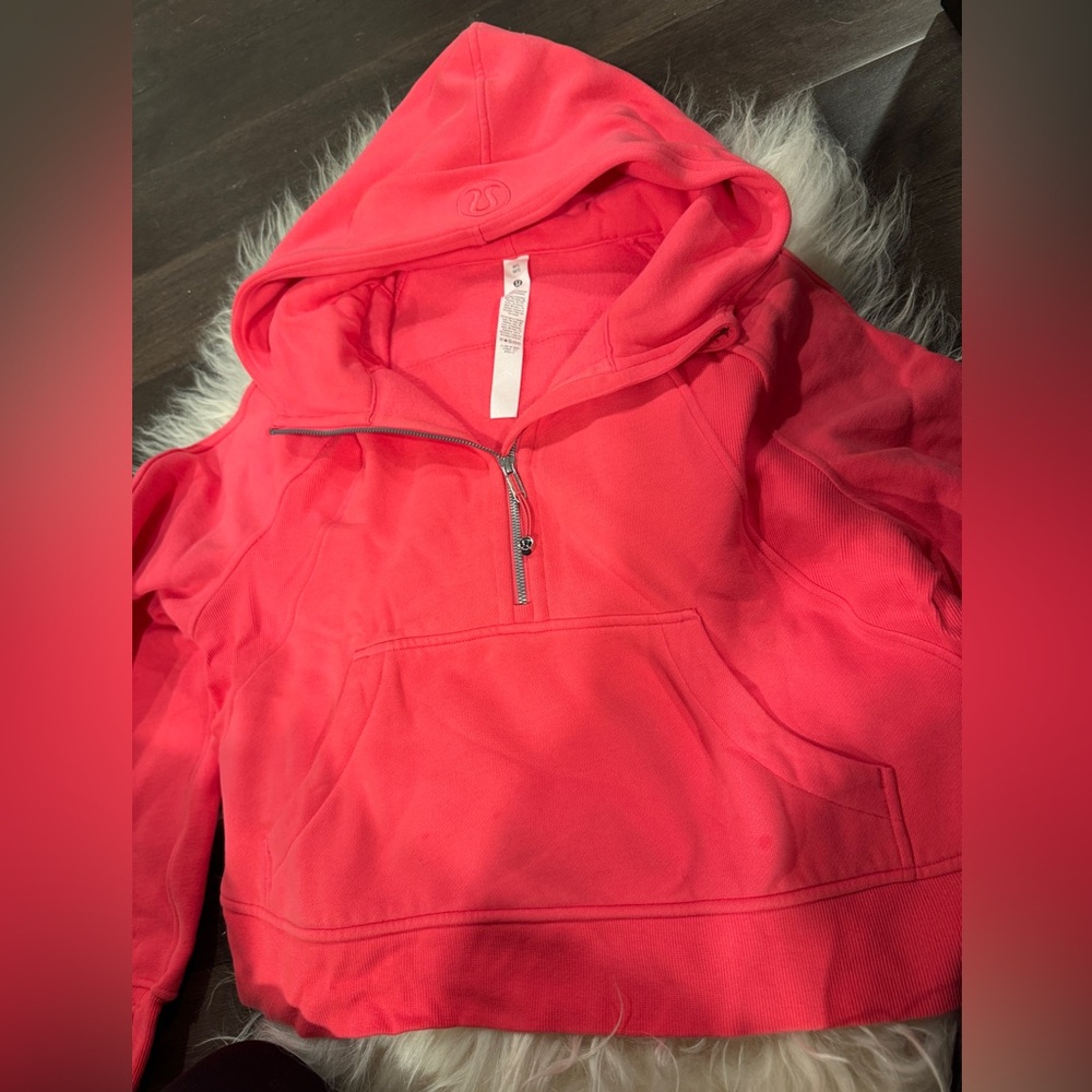Lululemon half zip scuba hoodie in lipgloss technically new
